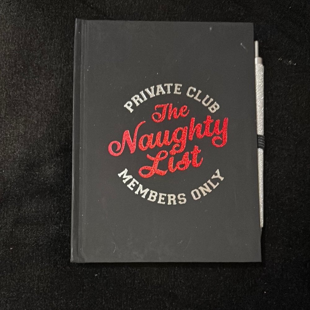 Icing Black and Red Naughty List Journal
